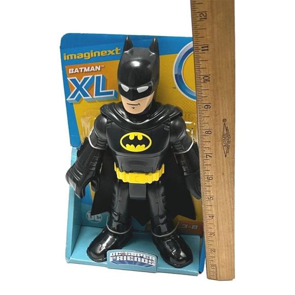 Fisher Price Imaginext DC Super Friends Batman XL Action Figure 10 In Black Cape - Picture 3 of 4